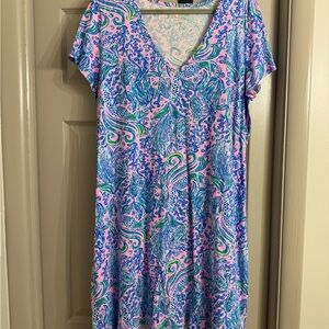 Lilly Pulitzer Etta Dress in “Lilac Rose We Mermaid It”